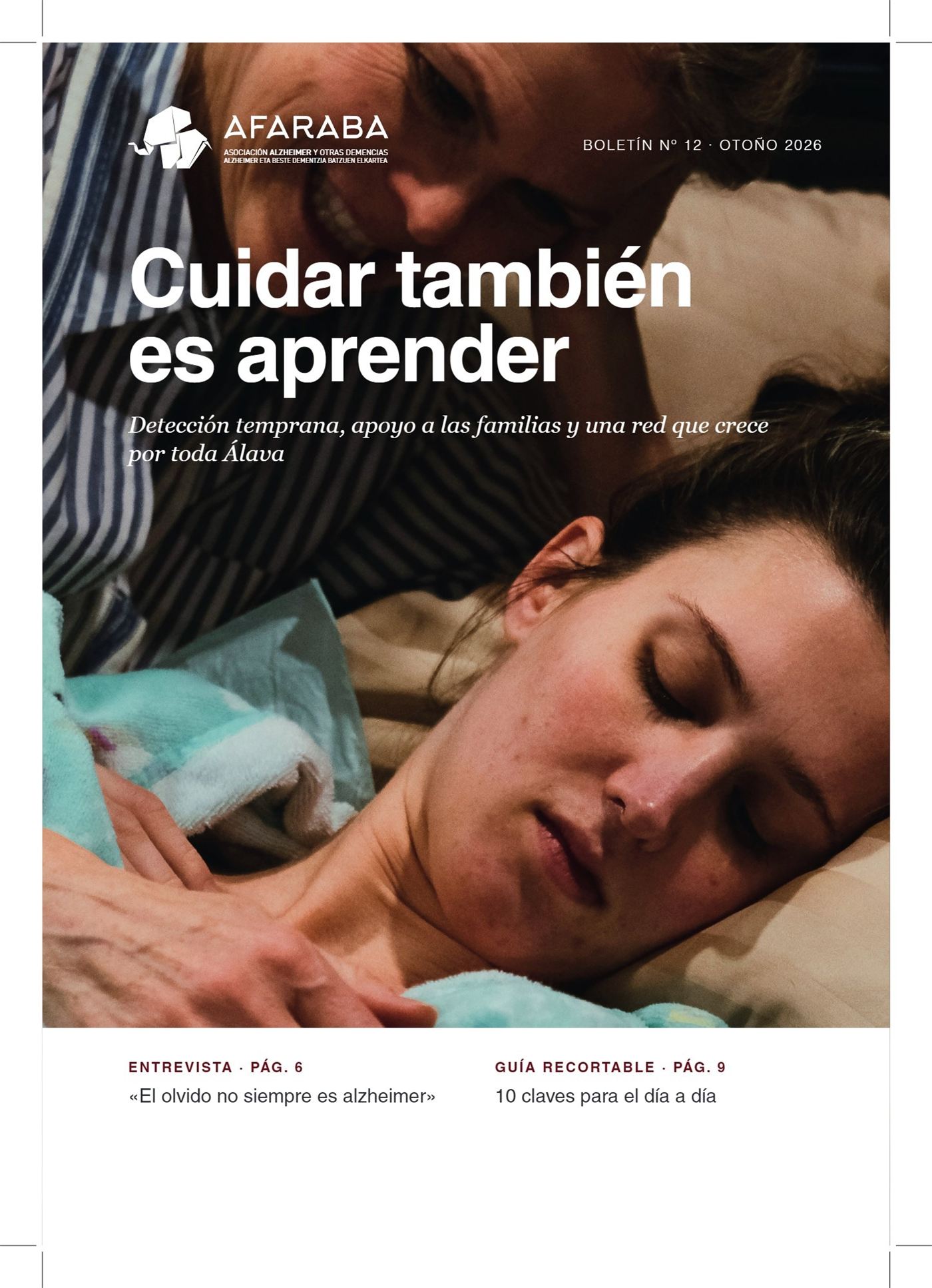 Portada del boletín «Cuidar también es aprender»