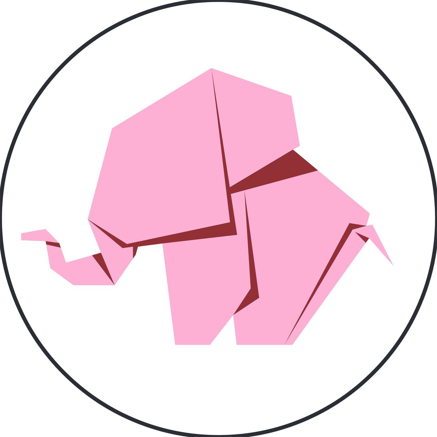 Chapa con el elefante rosa