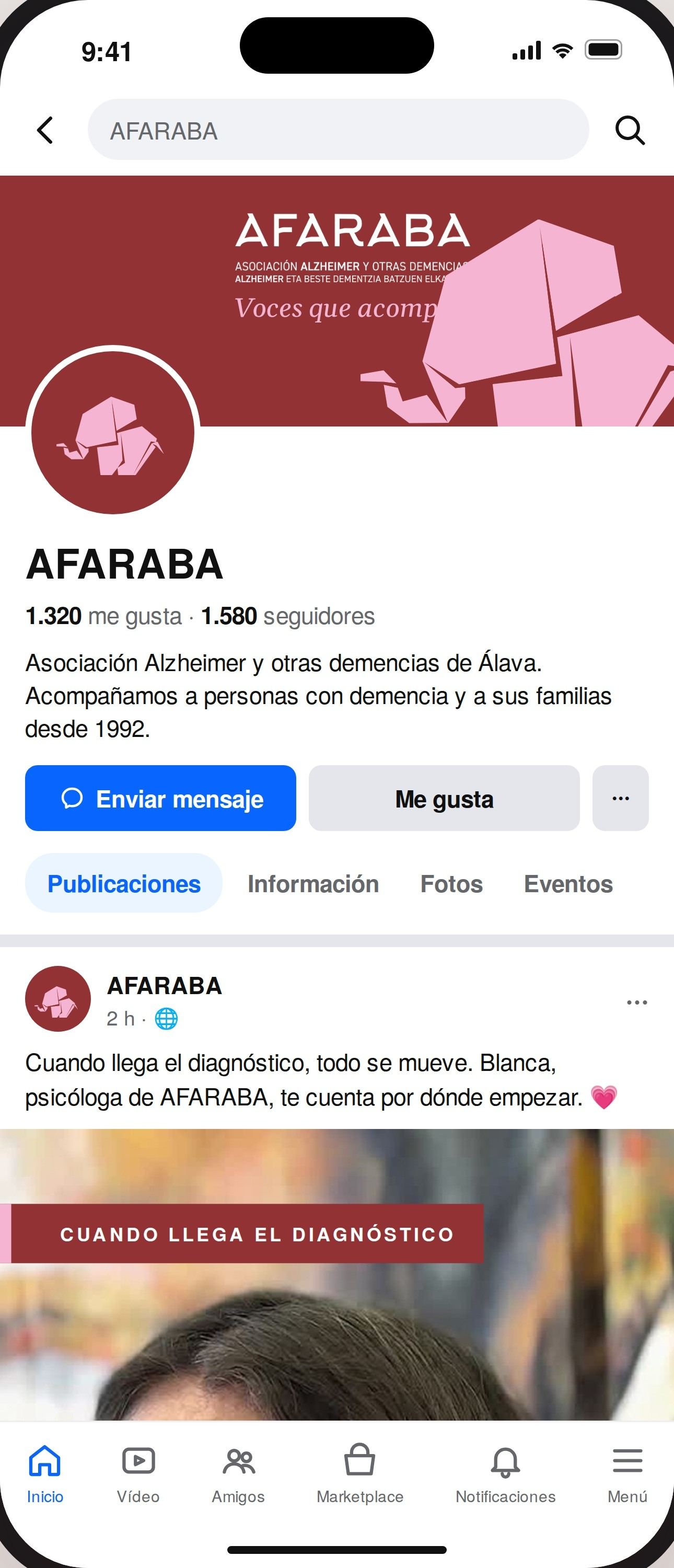 Página de Facebook de AFARABA